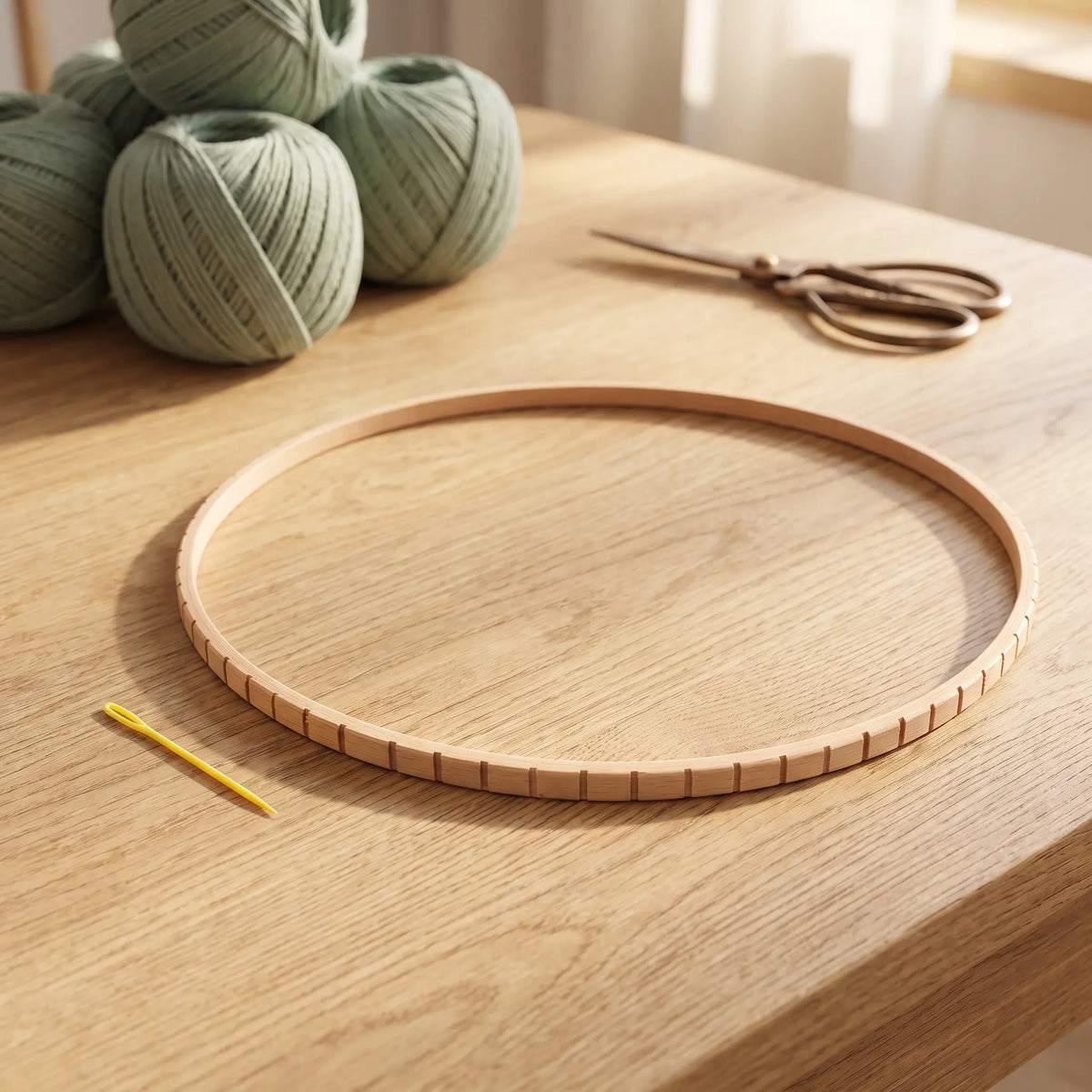 11-Inch Round Wooden Knitting Loom | Circular Weaving Frame Circular Weaving Loom Richie's