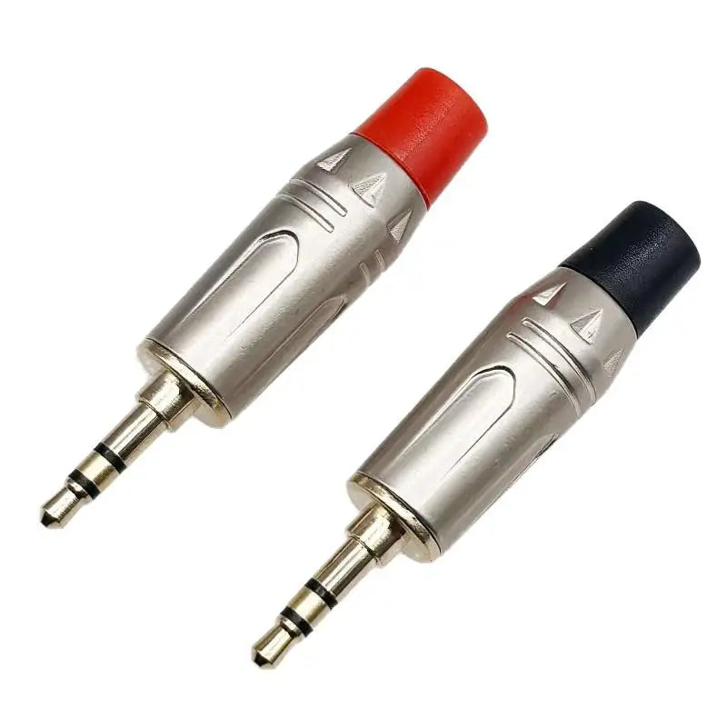 Gold-Plated 3.5mm Stereo Audio Plug DIY Headphone Jack Connector Audio Plug Connector Richie's