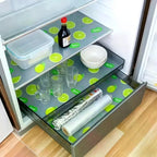 Lemon Pattern Fridge Liner Set 4/8Pcs – Waterproof Non-Slip EVA Refrigerator Shelf Liner Richie's
