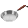304 Stainless Steel Mini Frying Pan | Wooden Handle Skillet Stainless Steel Skillet Richie's 12cm