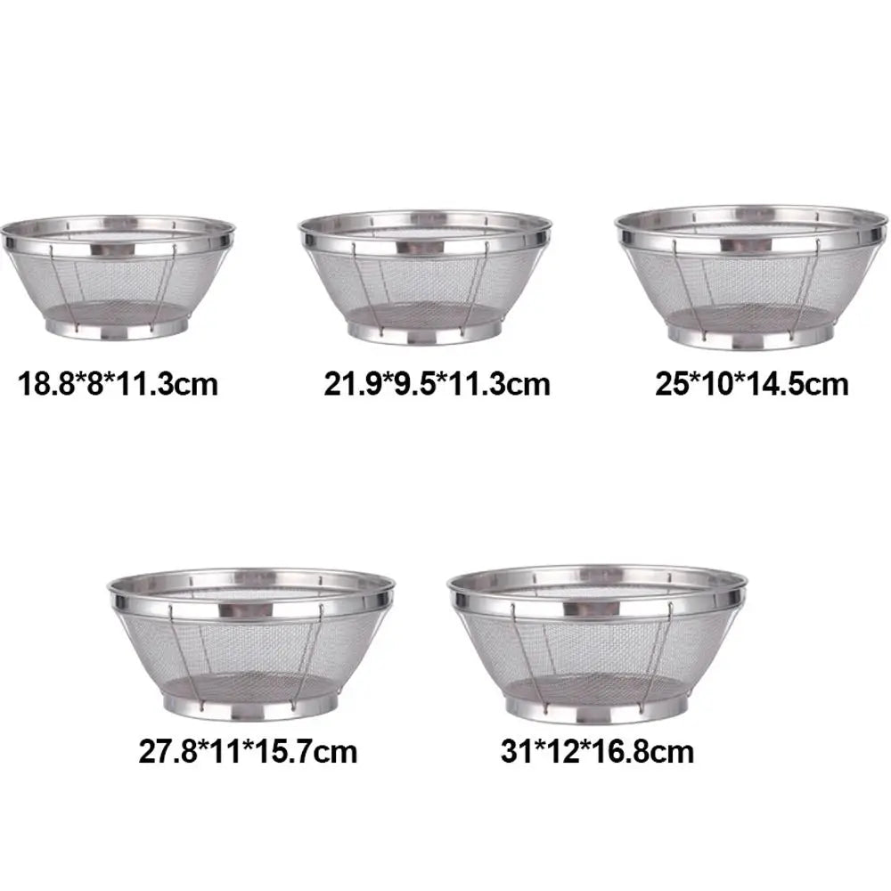 Stainless Steel Fine Mesh Strainer & Colander – Self-Draining Kitchen Colander Strainer Richie's