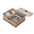 Foldable Underwear & Socks Drawer Organizer Storage Box Drawer Storage Organizer Richie's Khaki