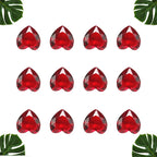 10Pcs Red Heart Glass Gems – Wedding & Party Table Scatter Party Table Decor Richie's
