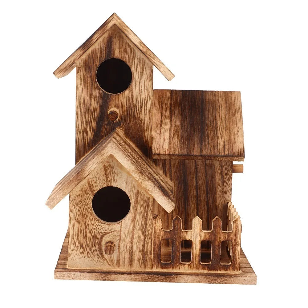 Wooden Birdhouse Outdoor Nesting Box | Platane Wood Garden Outdoor Birdhouse Richie's Wood