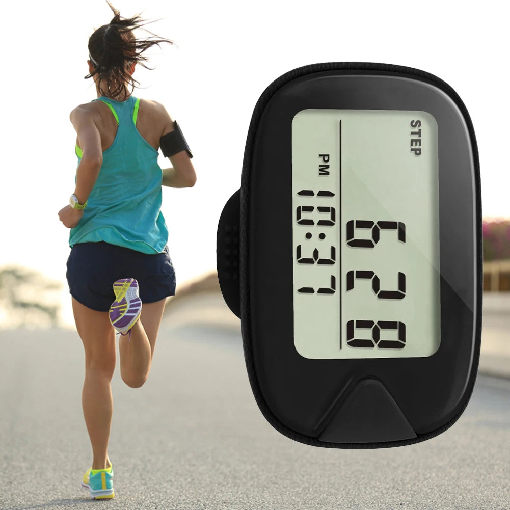 Clip-On Walking Pedometer LCD Step Counter | Outdoor Sports Clip-On Pedometer Richie's