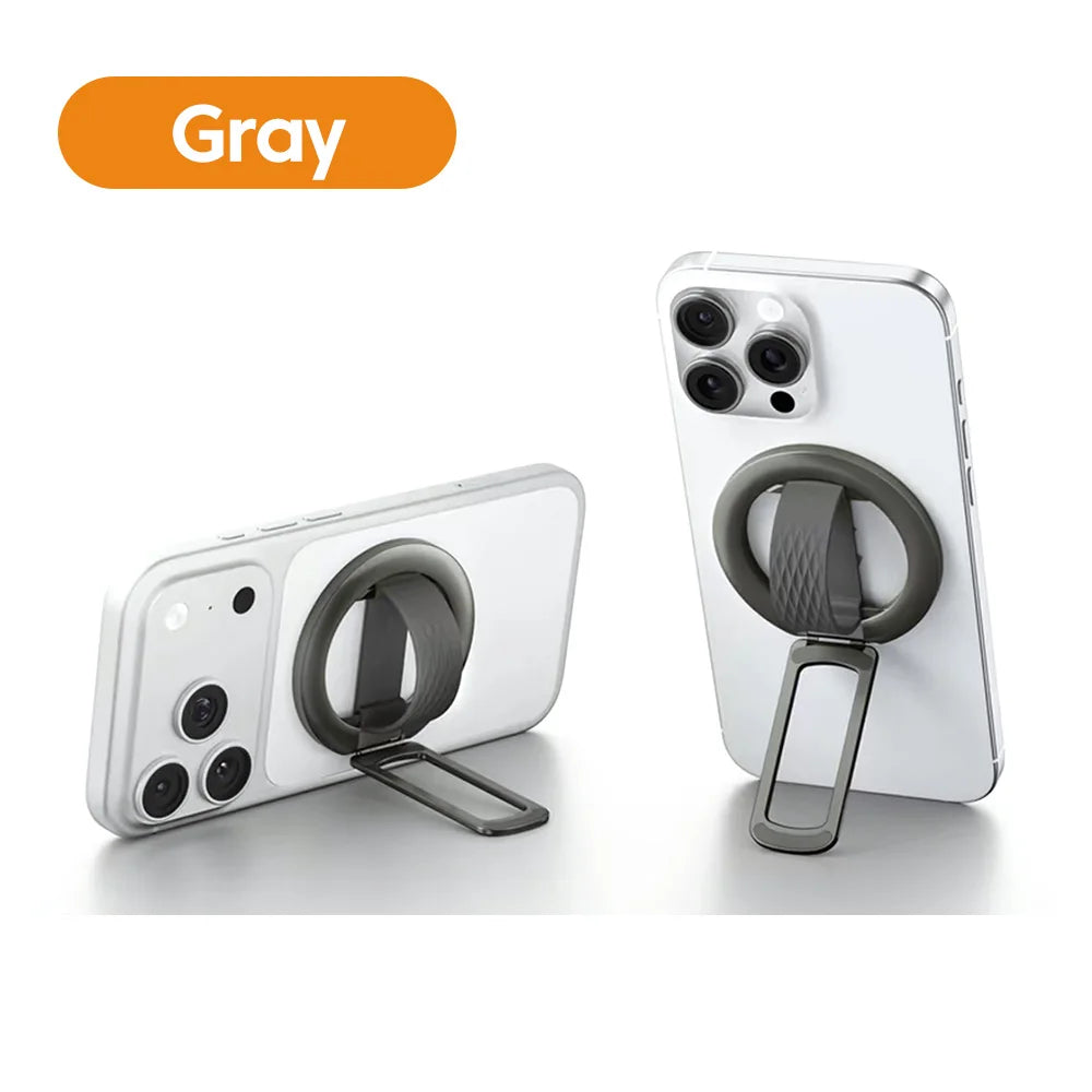 180° Magnetic Phone Ring Stand – MagSafe & Universal Phone Ring Stand Richie's Gray