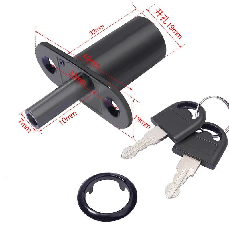 Zinc Alloy Press-Type Sliding Door Lock – Cabinet & Wardrobe Sliding Door Lock Richie's Single D