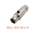Mini XLR Connector 3/4/5/6 Pin Male Female Audio MIC Plug Audio XLR Connector Richie's 1Pcs 4Pin-K