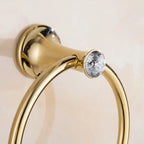 Gold Stainless Steel Wall-Mounted Round Towel Ring | HOBHE Bathroom Towel Ring Richie's
