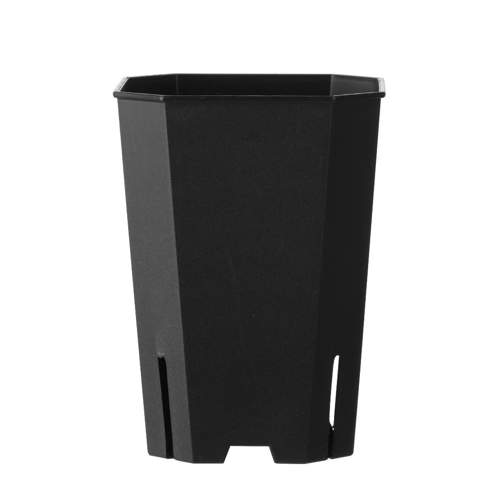 Side-Opening Octagonal Succulent Pot | Modern Planter Succulent Planter Pot Richie's Black-L