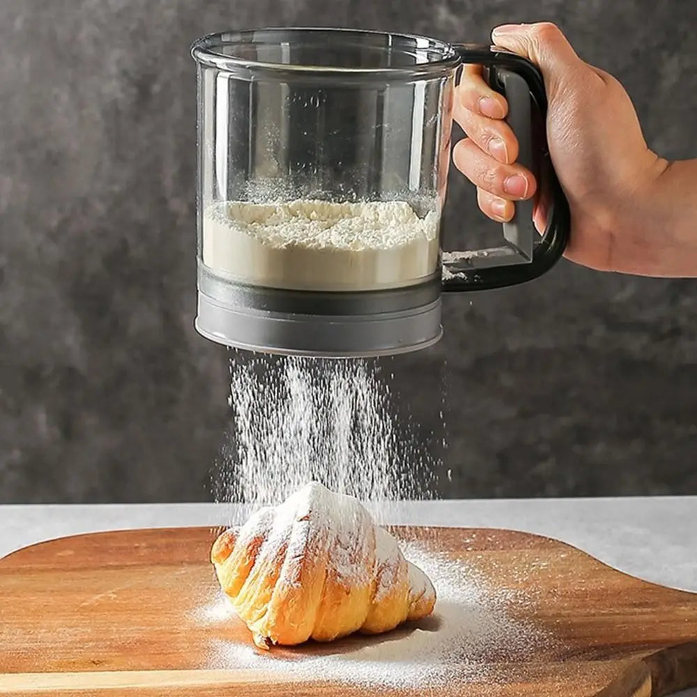 Handheld Flour Sifter Cup – Double Layer 40 Mesh Kitchen Sieve Flour Sifter Richie's