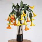 PU Mandala Artificial Flowers White Wall Hanging Faux Floral Artificial Flower Decor Richie's