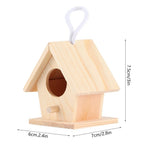 4Pcs Hanging Wooden Birdhouse Set | Platane Wood Bird Nest Hanging Birdhouse Set Richie's