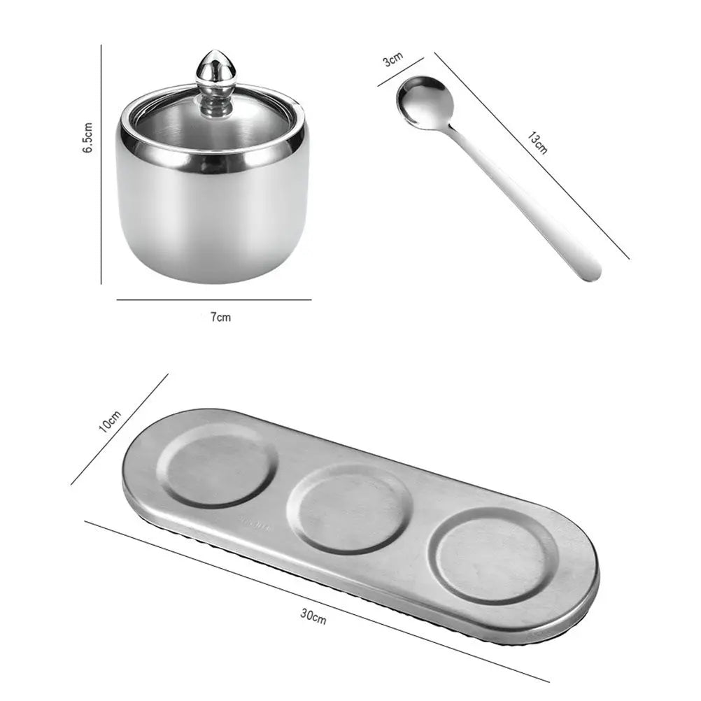 Stainless Steel Seasoning Jar Set – 3 Jars with Base | Richie's Seasoning Jar Set Richie's other