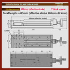 XYZ Manual Linear Slide Table Digital Display & Handwheel S100 Linear Slide Table Richie's S100-200MM-H