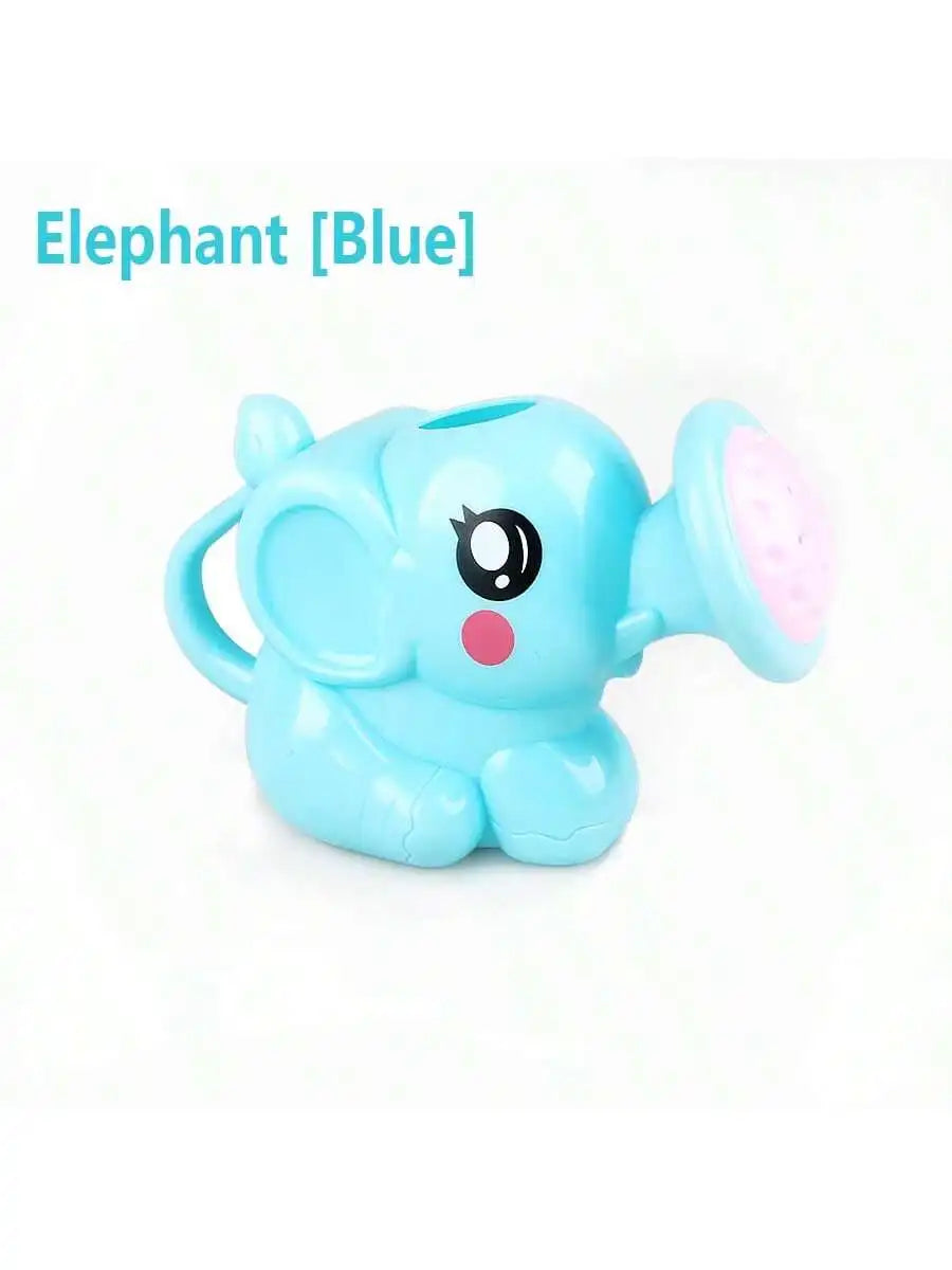 Baby Bath Toy Elephant Kettle – Safe Animal Water Toy Ages 0–3 Baby Bath Toy Richie's 1808-blue