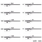 50pcs Aluminium Large Flange Blind Rivets 3.2 4.0 4.8mm Blind Rivets Richie's