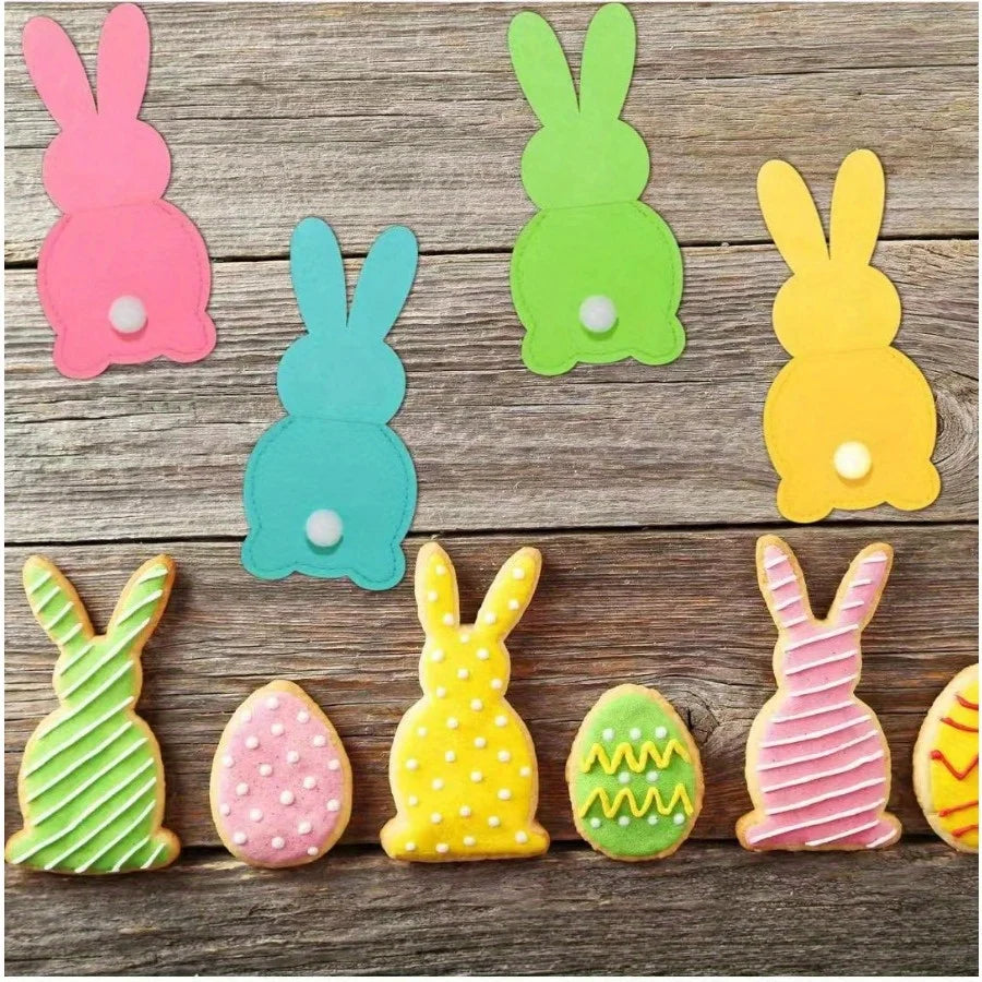6pcs Easter Rabbit Felt Cutlery Bags – Egg Table Decoration Easter Table Decor Richie's