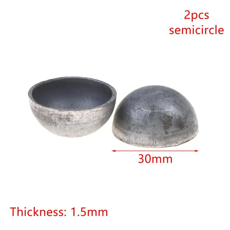 2Pcs Hollow Iron Half Ball Hemispheres Welding Decor 17–60mm Decorative Metal Dome Richie's 30mm