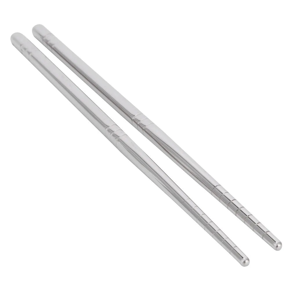 4 Pairs Stainless Steel Chopsticks – Non-Slip, Reusable Metal Chopsticks Set Richie's