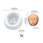 3D Baby Face Silicone Mold – DIY Doll Modification Clay Tool Silicone Craft Mold Richie's 7