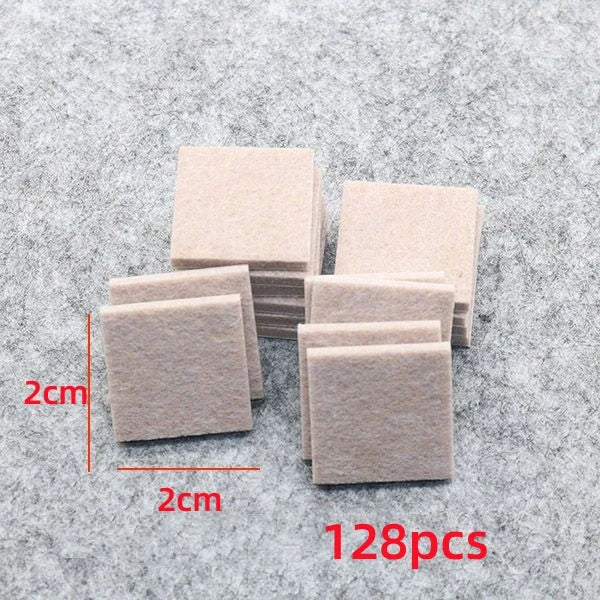 Felt Chair Leg Pads 5mm Self-Adhesive Floor Scratch Protectors Furniture Leg Pads Richie's Grey Square 2cm128pc