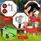 String Trimmer Support Wheels 26–28mm Adjustable Mower Attachment Trimmer Support Wheels Richie's