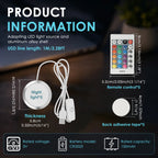 RGB LED Lamp Kit for 3D Printed Models – Remote & USB 5V LED Lamp Kit Richie's