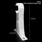 Aluminum Curtain Rod Bracket – Single & Double Hang Curtain Rod Bracket Richie's White-Side mounted