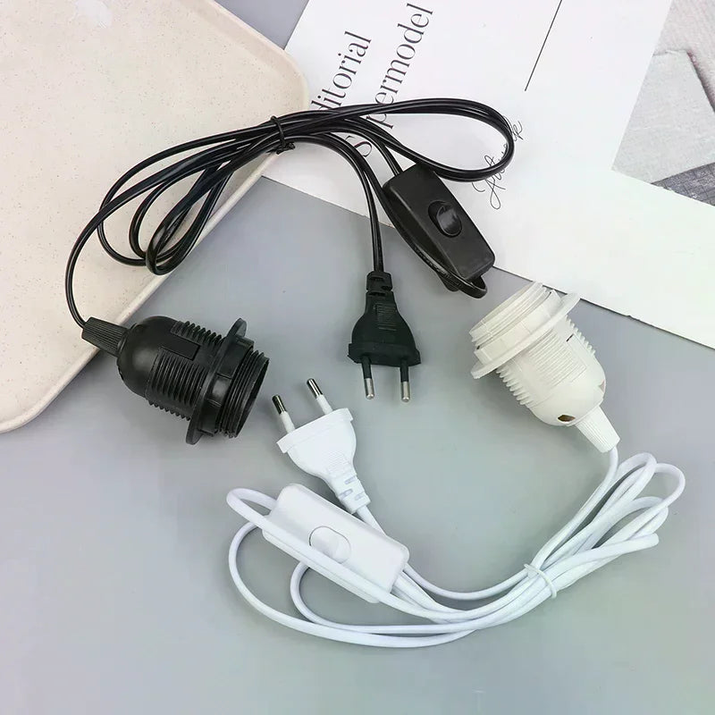 E27 Hanging Pendant Lamp Base 220V EU Plug 180cm Cord Pendant Lamp Base Richie's