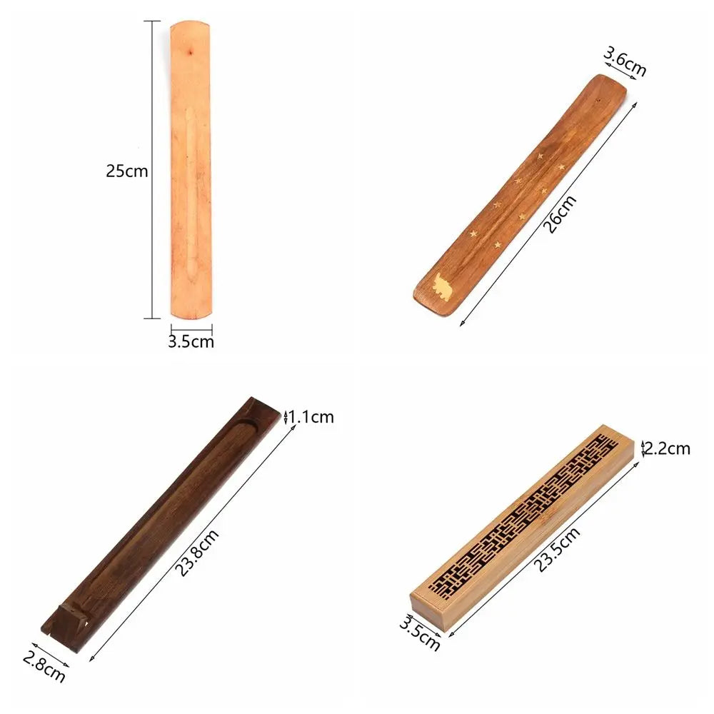 Wood Incense Holder Ash Catcher – Buddhist Home Décor Censer Incense Holder Richie's