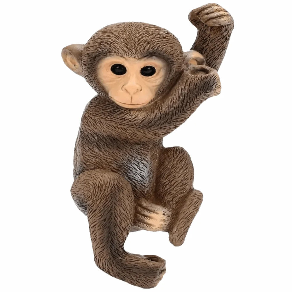 Resin Hanging Monkey Statue with Jute Rope | Garden Figurine Garden Figurine Richie's