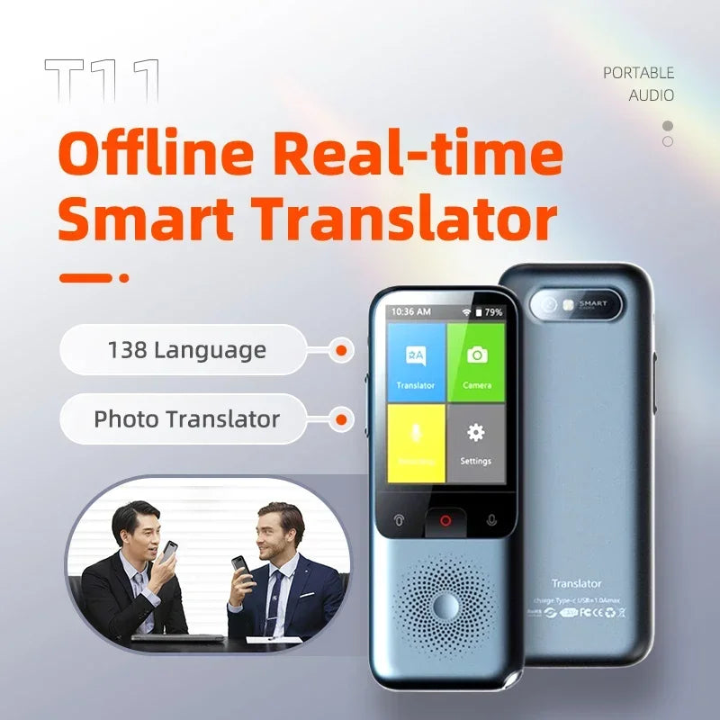 T11 Smart Voice Translator – 138 Languages, Offline & AI Photo Voice Translator Device Richie's