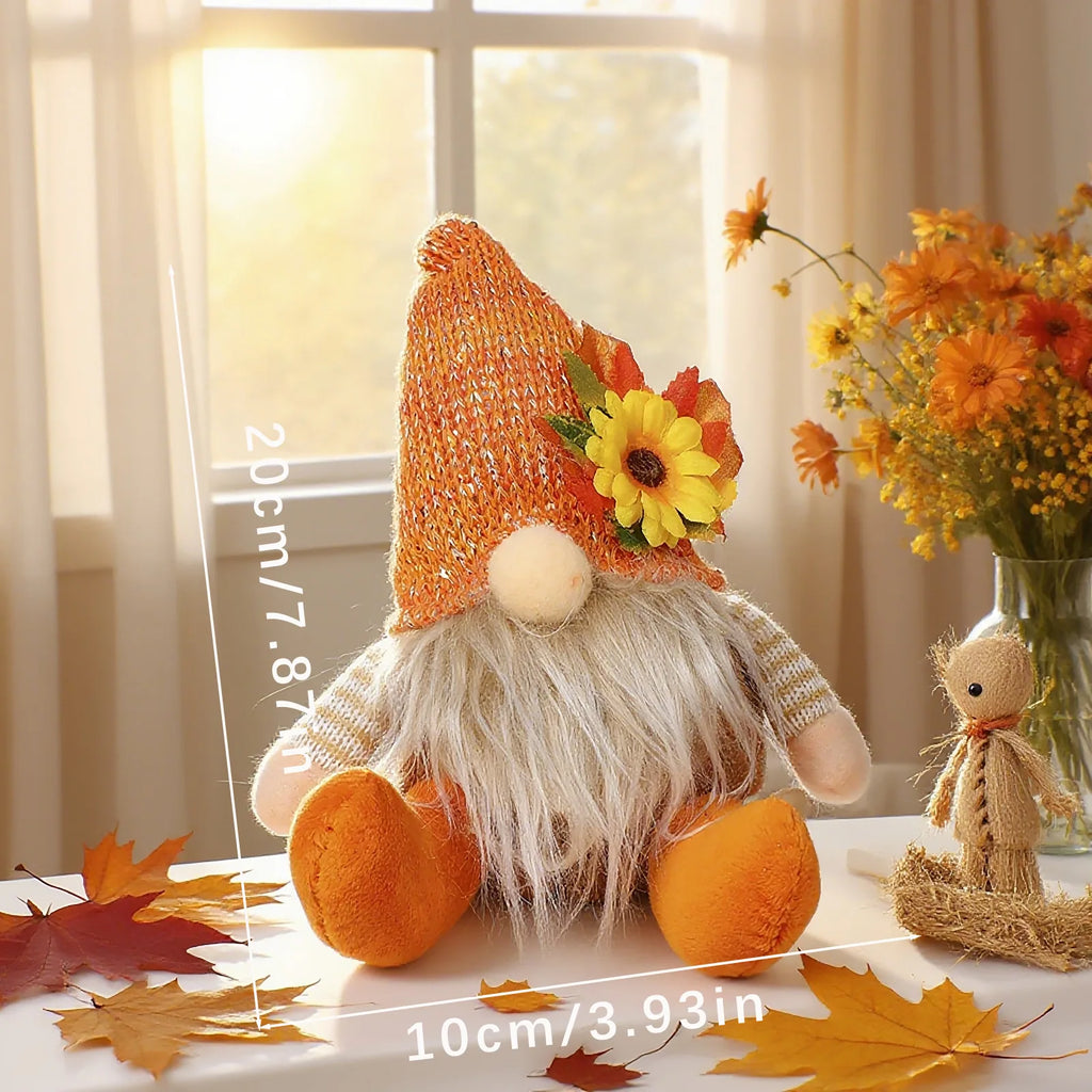 Rustic Autumn Scarecrow Decor – Plaid Sunflower Farmhouse Accent Seasonal Scarecrow Decor Richie's 1pc Style 1