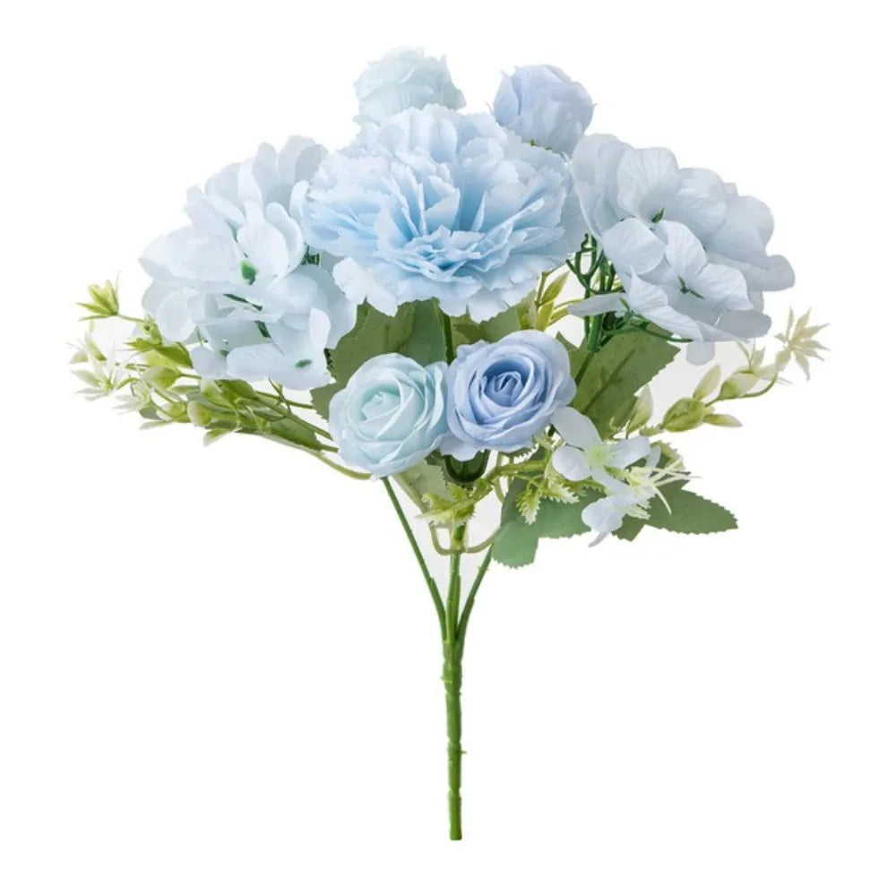 Silk Artificial Carnation Stems – Wedding & Home Décor Flowers Artificial Flower Stems Richie's Blue