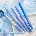 5-Pack Cloud Dream Retractable Gel Pens 0.5mm Black Ink Gel Pen Set Richie's black