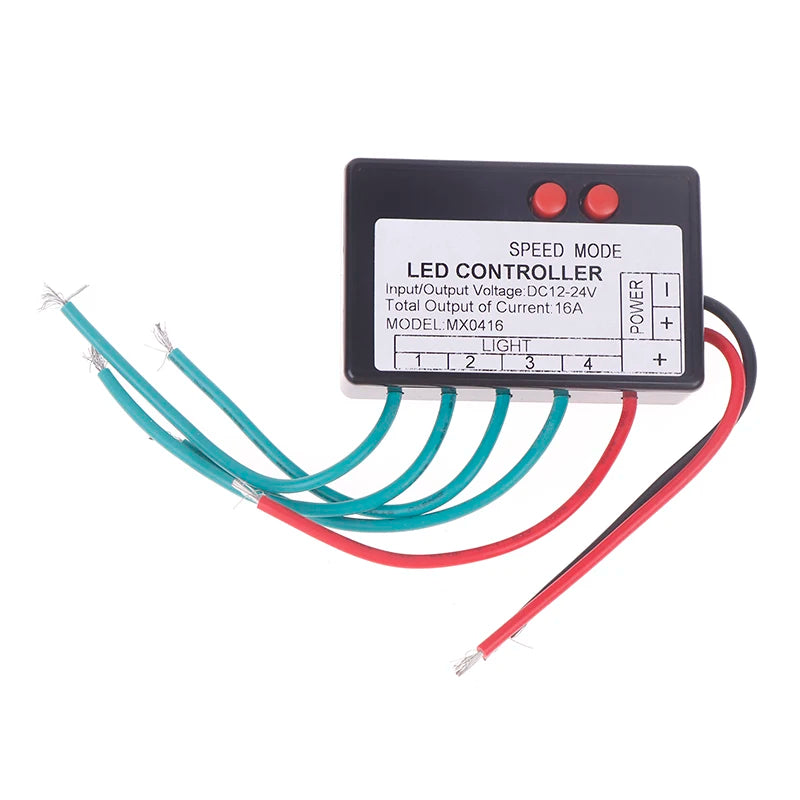 12V–24V 4CH/9CH LED Strip Light Controller – Flash & Chase LED Strip Controller Richie's A1