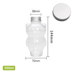 Cute Cat Shaped Transparent Water Bottle 350ml & 500ml Novelty Water Bottle Richie's 350ml