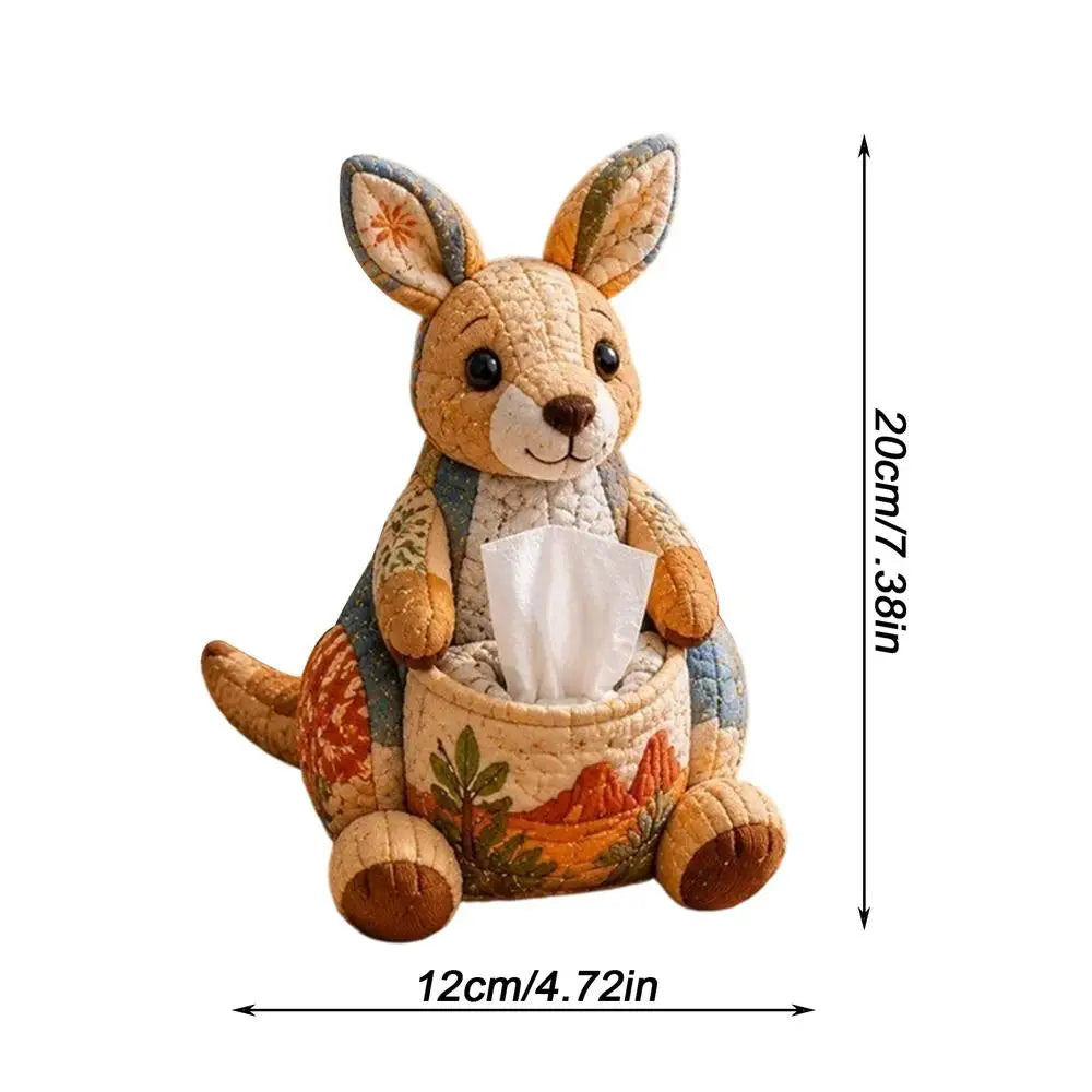 Animal Quilted Tissue Box Cover DIY Kit – Beginner Craft Set DIY Craft Kit Richie's 05