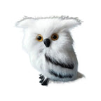 Grey & White Artificial Foam Owl Figurine – Home & Garden Decor Decorative Figurine Richie's 4