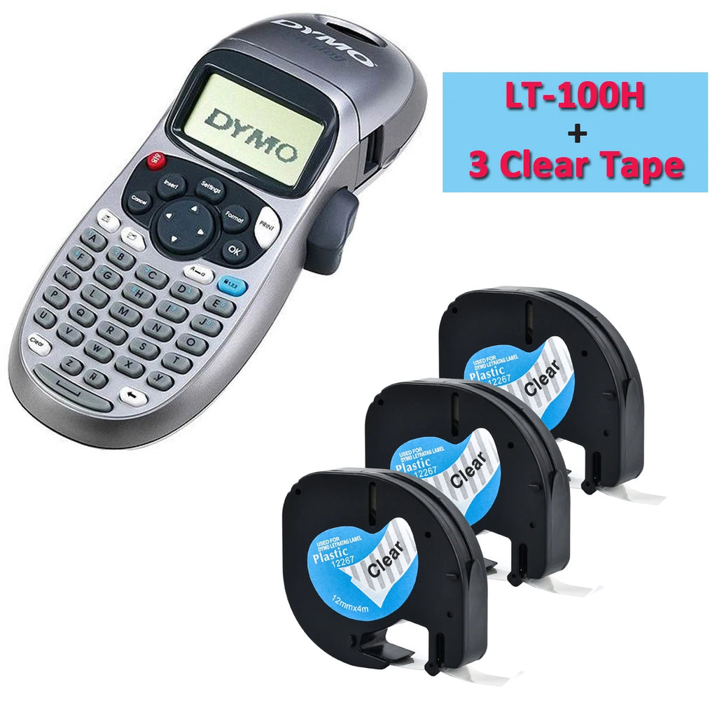 Dymo Letratag LT-100H Handheld Label Maker | 12mm Printer Label Maker Richie's add 3 pcs tape B