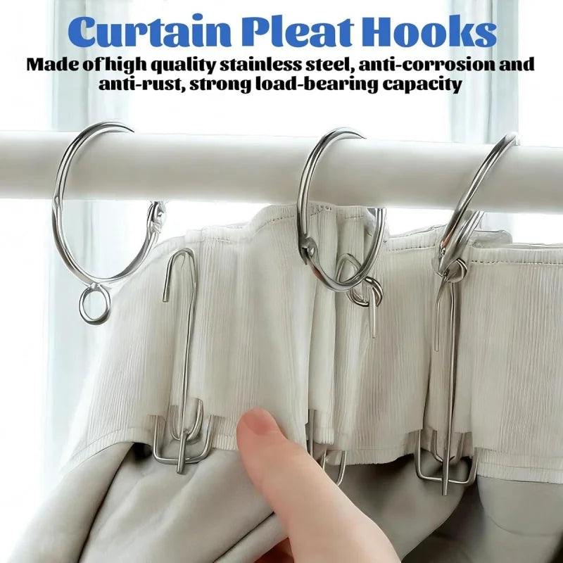 Curtain Pleater Tape 6M with Metal Hooks – DIY Heading Kit Curtain Heading Tape Richie's