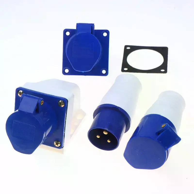 220V 16A IP44 Waterproof Industrial Plug & Socket Connector Industrial Power Connector Richie's
