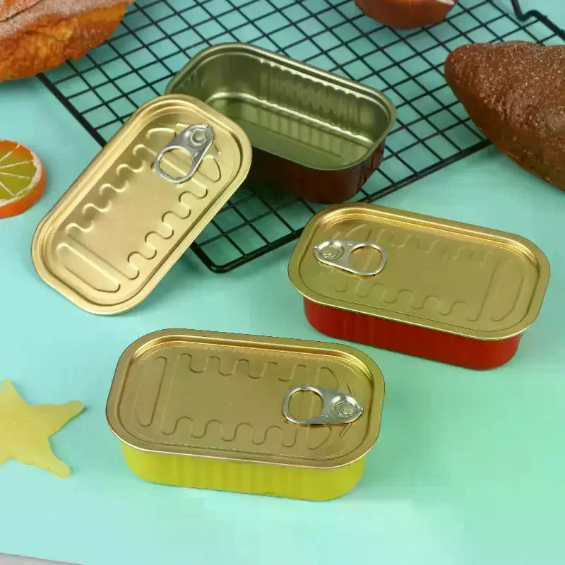 2-Pack Mini Rectangular Tin Box with Pull Ring Lid | Storage Mini Tin Storage Box Richie's