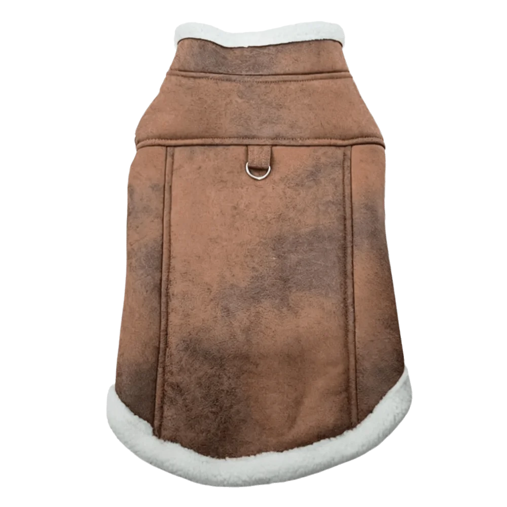 Padded Cotton Dog Sleeveless Vest Jacket – Sizes S to XL Dog Vest Jacket Richie's Brown XL