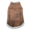 Padded Cotton Dog Sleeveless Vest Jacket – Sizes S to XL Dog Vest Jacket Richie's Brown XL