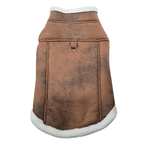Padded Cotton Dog Sleeveless Vest Jacket – Sizes S to XL Dog Vest Jacket Richie's Brown XL