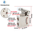 TAC2-31P 2-Position 3-Way Roller Lever Pneumatic Valve 1/8" Pneumatic Valve Richie's