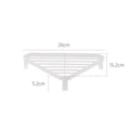 Metal Iron Triangular Corner Kitchen Shelf | Storage Rack Kitchen Storage Rack Richie's White