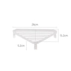 Metal Iron Triangular Corner Kitchen Shelf | Storage Rack Kitchen Storage Rack Richie's White